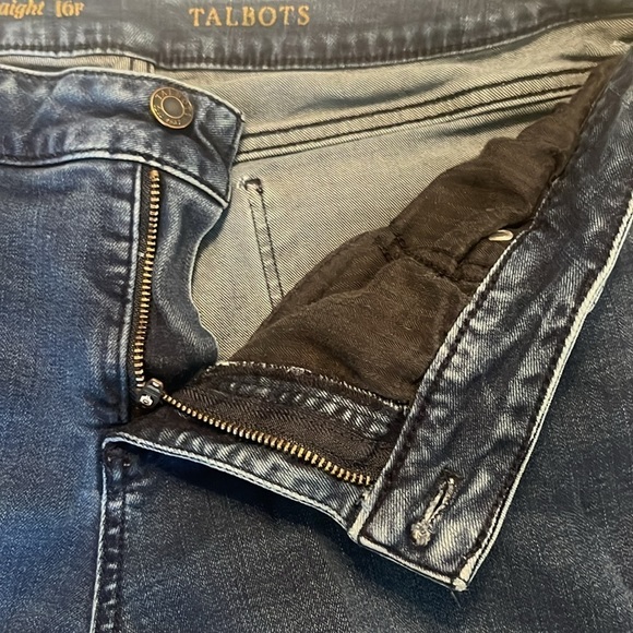 Talbots Petite Signature Straight Blue Jeans Size 16P - Picture 6 of 8